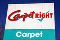 Carpetright logo advertising sign